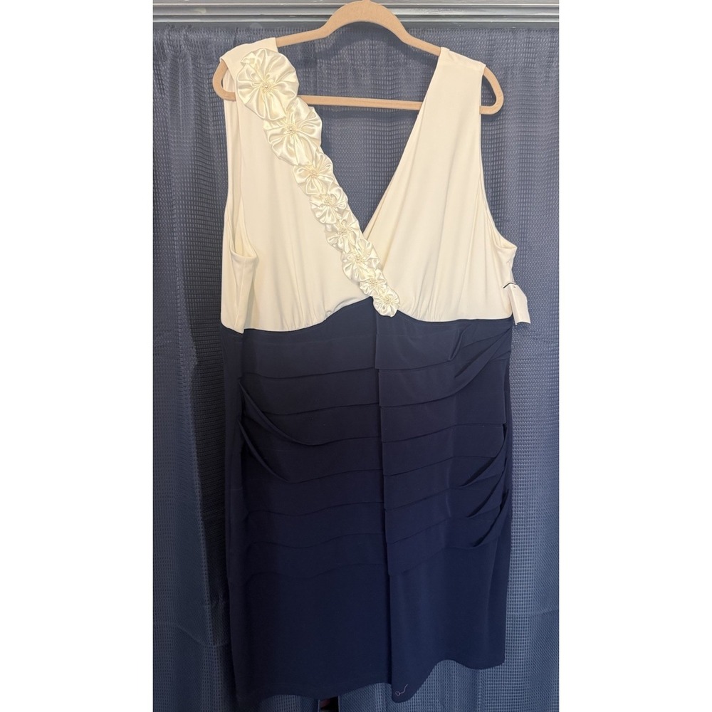 NET Formal Size 24 women's‎ cocktail dress cruise attire Stretch Pearl Accents